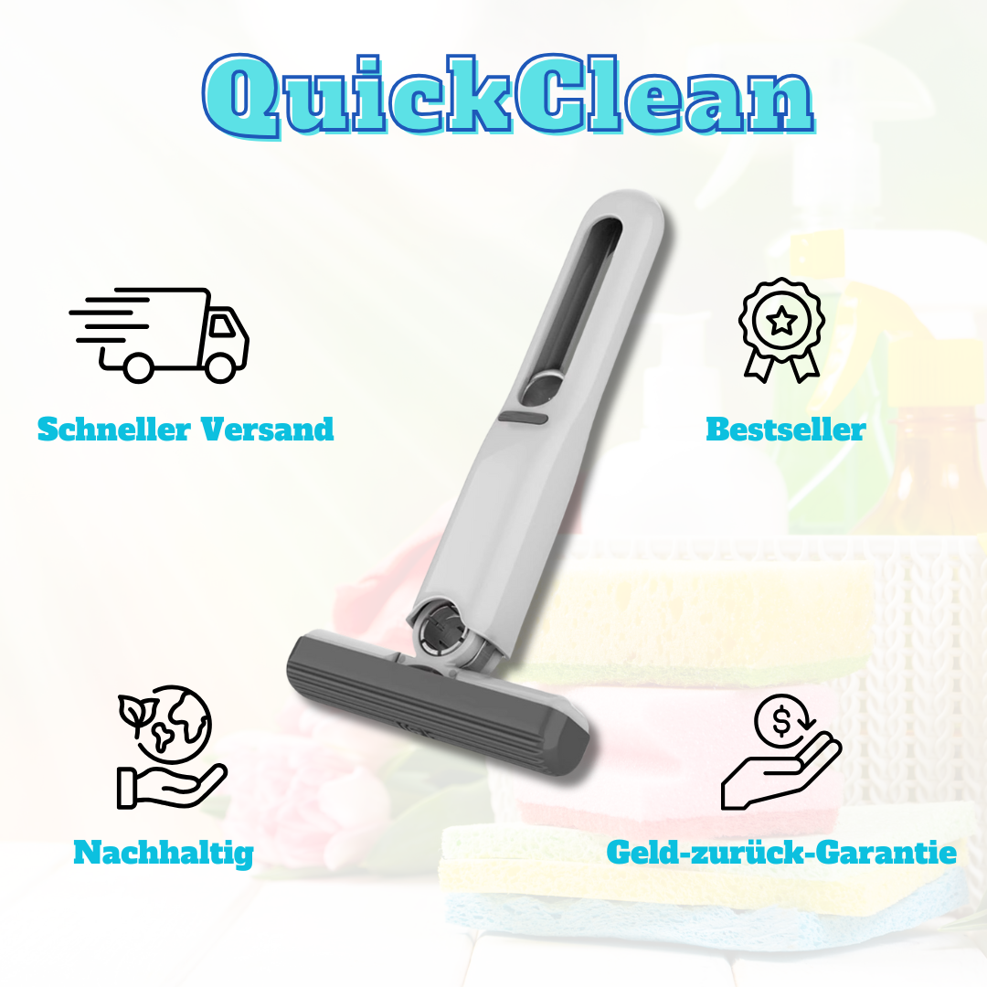 QuickClean Reinigungsmopp – Der kleine Mopp für Effiziente Reinigung